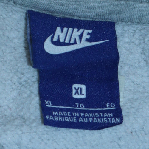 Nike Men's Grey XL Pullover Crew Neck Fleece Sweatshirt