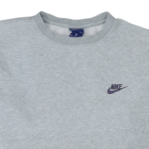 Nike Men's Grey XL Pullover Crew Neck Fleece Sweatshirt