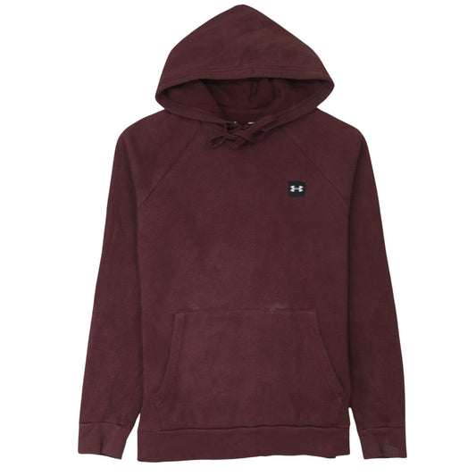 Under Armour Men's Brown Pullover Hoodie Size S Fleece Hooded Sweatshirt
