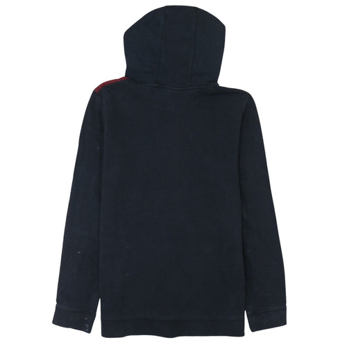 Under Armour Boys Black & Red Pullover Hoodie XL Loose Fit ColdGear