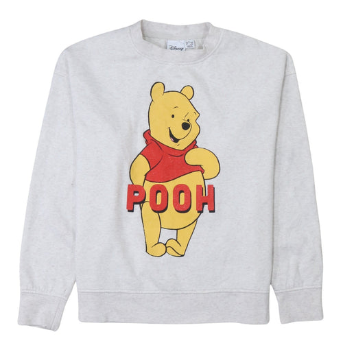 Disney Womens Grey Winnie the Pooh Pullover Sweatshirt M