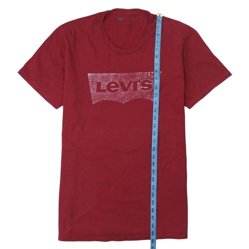 Levi's Men's Red Graphic Logo Crew Neck T-Shirt Size L