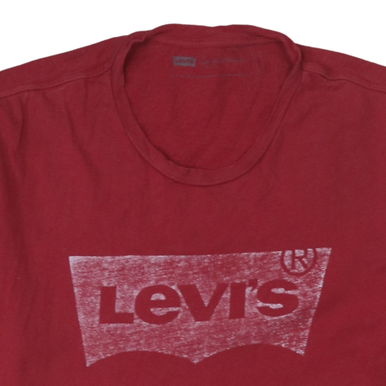 Levi's Men's Red Graphic Logo Crew Neck T-Shirt Size L