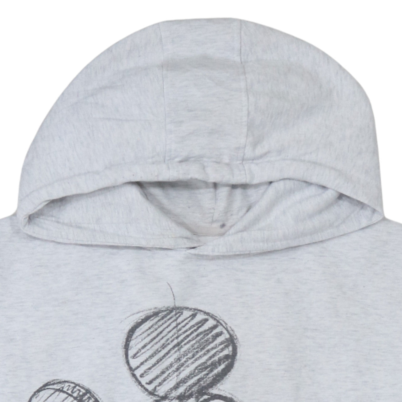 Disney Women Grey Mickey Mouse Hooded Pullover Sweatshirt 2XL