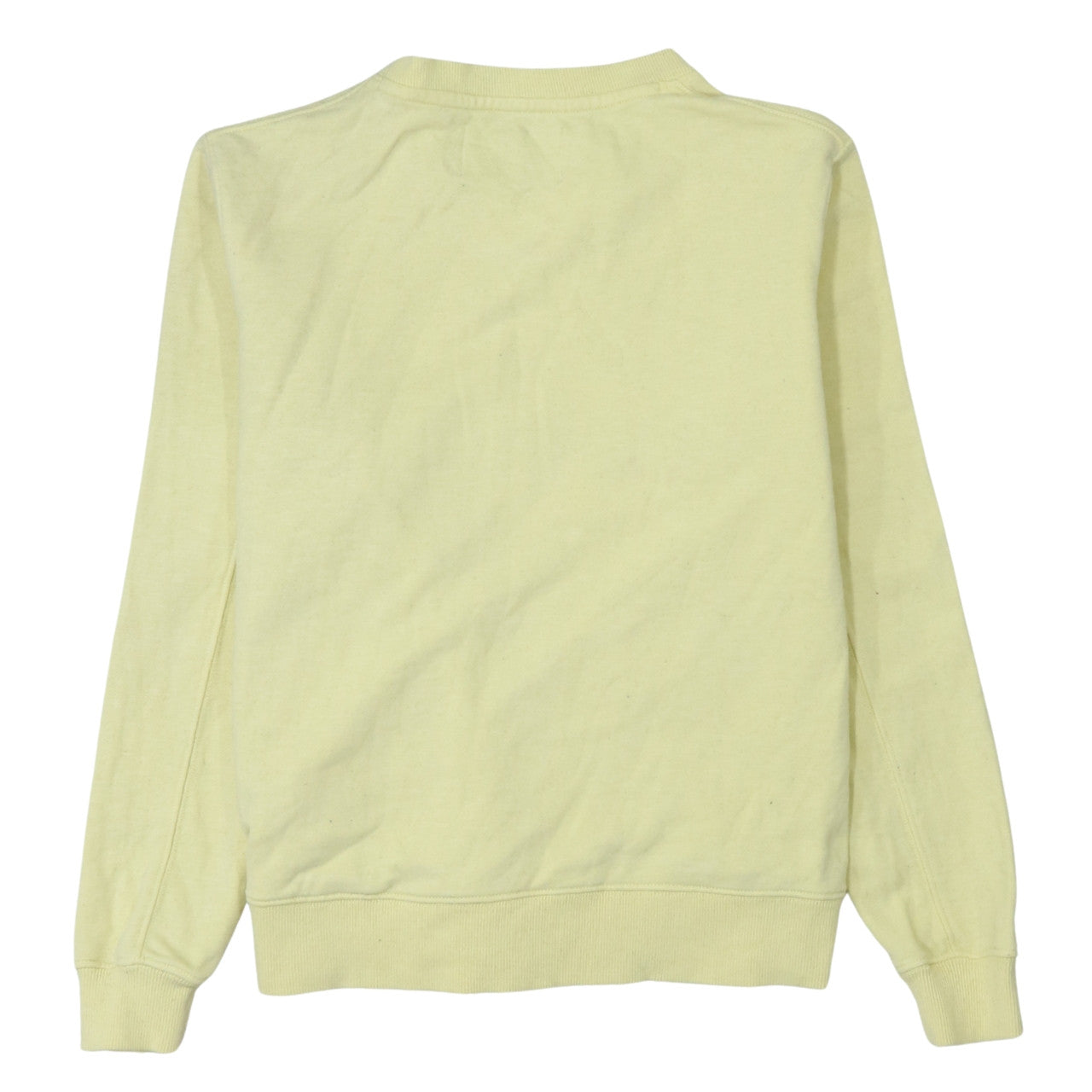 Calvin Klein Jeans Womens Yellow Cotton Pullover Sweatshirt S