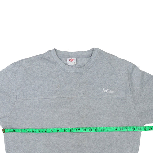 Lee Cooper Men's Grey L Pullover Sweatshirt Crew Neck Fleece