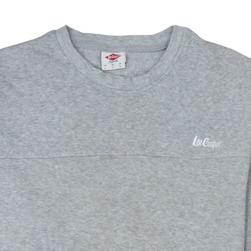Lee Cooper Men's Grey L Pullover Sweatshirt Crew Neck Fleece