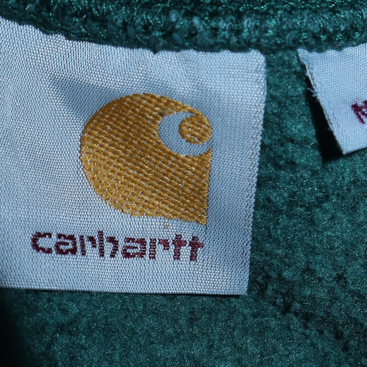 Carhartt Men's Green Pullover Crew Neck Fleece Sweatshirt Size L