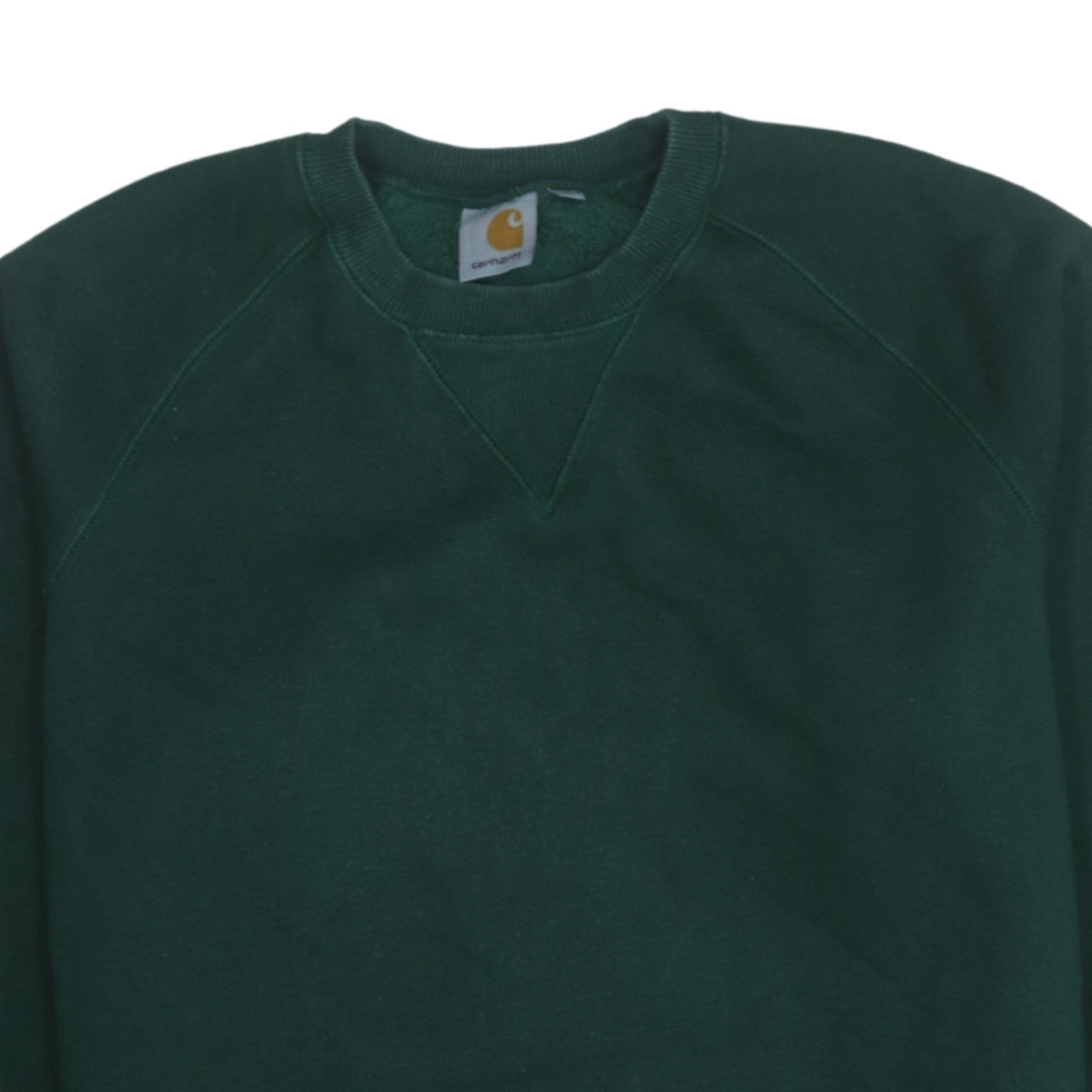 Carhartt Men's Green Pullover Crew Neck Fleece Sweatshirt Size L