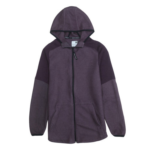 Under Armour Men’s Purple Full Zip Hoodie Size S Regular Fit Fleece