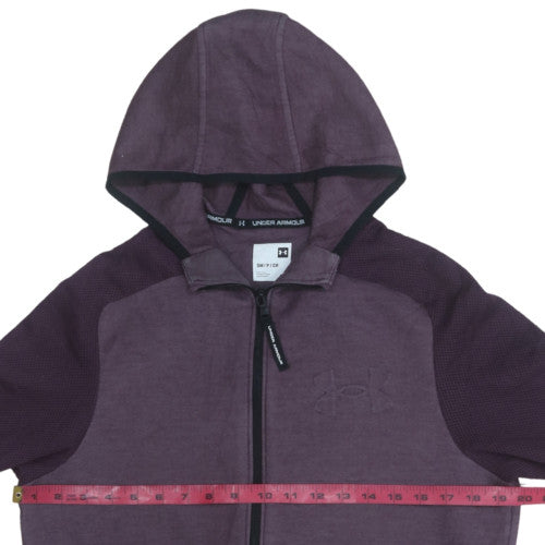 Under Armour Men’s Purple Full Zip Hoodie Size S Regular Fit Fleece