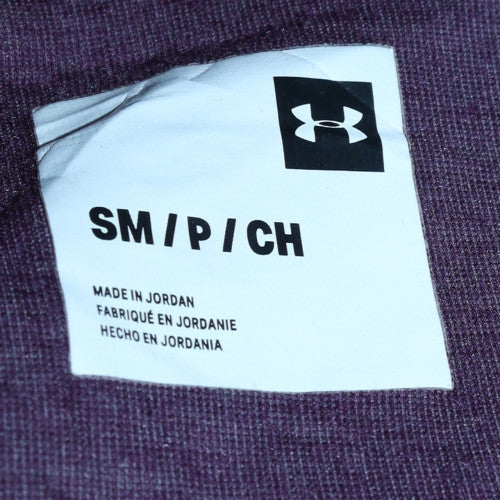 Under Armour Men’s Purple Full Zip Hoodie Size S Regular Fit Fleece