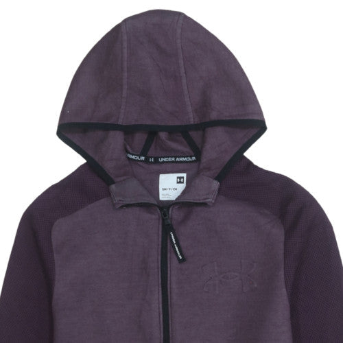 Under Armour Men’s Purple Full Zip Hoodie Size S Regular Fit Fleece
