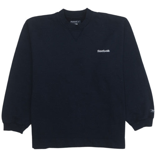 Reebok Women’s Black Crew Neck Pullover Sweatshirt Size 14