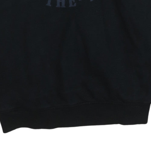 Diesel Men Black XL Pullover Hoodie Graphic Print Cotton