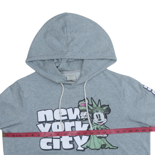 Disney Store Women Grey Hoodie X-Large Minnie Mouse New York City Pullover