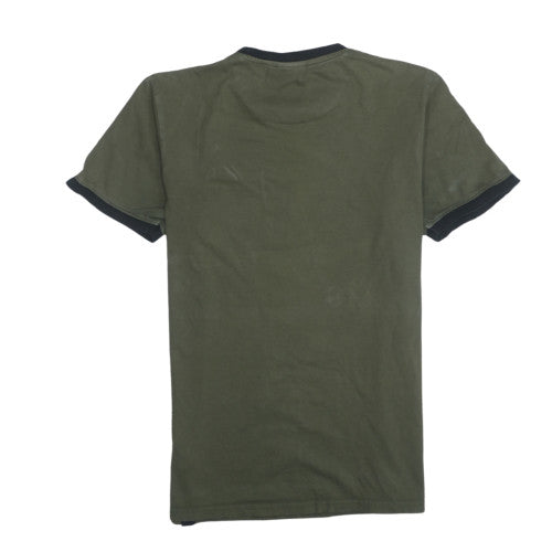 Ellesse Men's Green Short Sleeve Crew Neck Cotton T-Shirt M