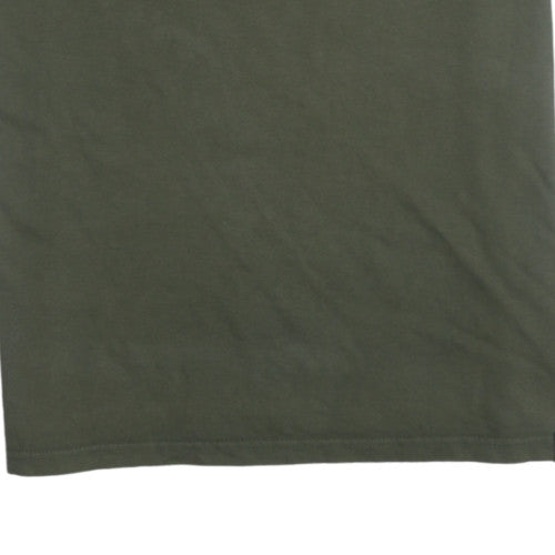 Ellesse Men's Green Short Sleeve Crew Neck Cotton T-Shirt M