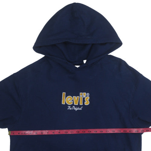 Levi's Men's Navy Blue Relaxed Fit Pullover Hoodie Size L