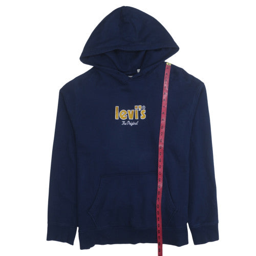 Levi's Men's Navy Blue Relaxed Fit Pullover Hoodie Size L