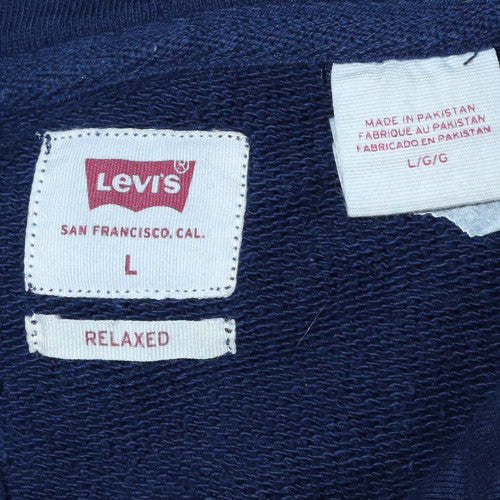 Levi's Men's Navy Blue Relaxed Fit Pullover Hoodie Size L
