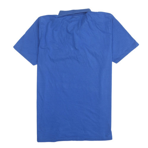 Umbro Men's Blue Short Sleeve Polo Shirt Size L