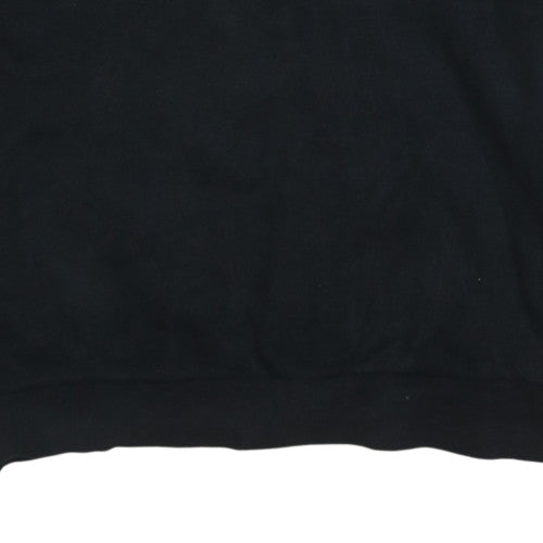 Adidas Men Black Crew Neck Pullover Sweatshirt Size M