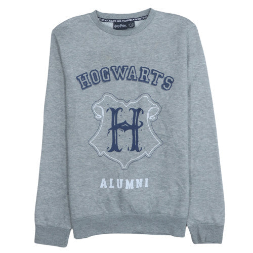 Harry Potter Women's Grey Hogwarts Alumni Pullover Sweatshirt Size S