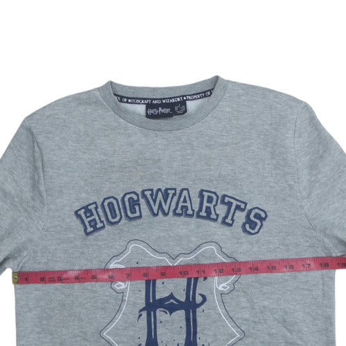 Harry Potter Women's Grey Hogwarts Alumni Pullover Sweatshirt Size S