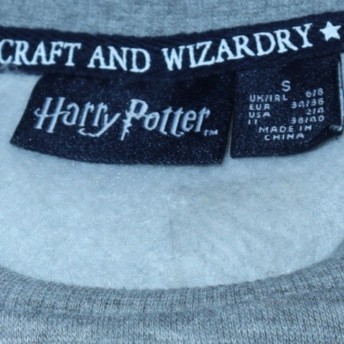 Harry Potter Women's Grey Hogwarts Alumni Pullover Sweatshirt Size S