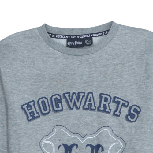 Harry Potter Women's Grey Hogwarts Alumni Pullover Sweatshirt Size S