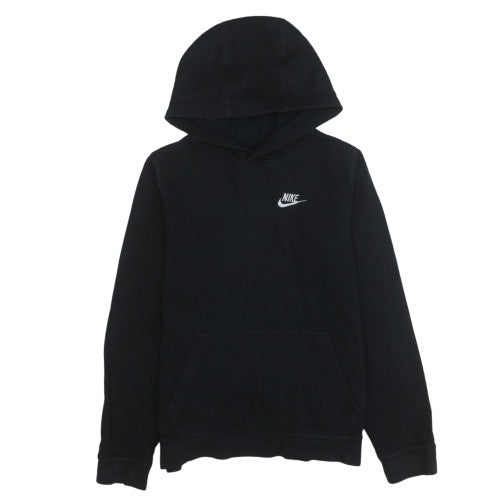 Nike Boys Black XL Pullover Hoodie Standard Fit Fleece Sweatshirt