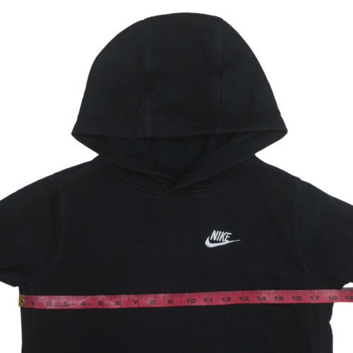 Nike Boys Black XL Pullover Hoodie Standard Fit Fleece Sweatshirt