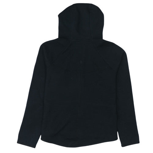 Nike Womens Black Full Zip Hoodie Size L Cotton Blend