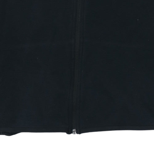 Nike Womens Black Full Zip Hoodie Size L Cotton Blend