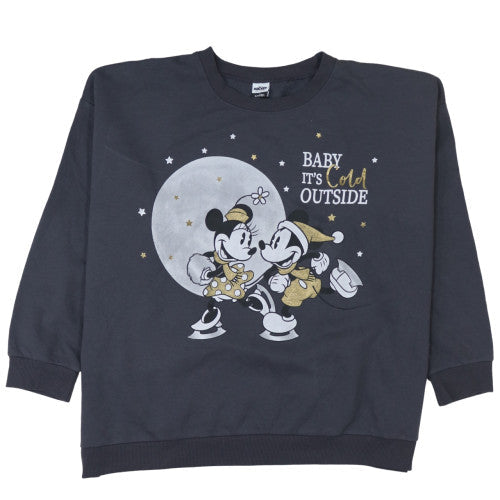 George Women’s Black Disney Mickey & Friends Pullover Sweatshirt 2XL 24-26