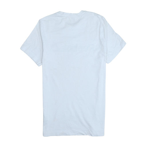 Reebok Men's White Crew Neck Graphic Logo Short Sleeve T-Shirt M