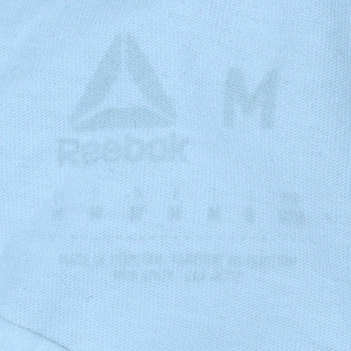 Reebok Men's White Crew Neck Graphic Logo Short Sleeve T-Shirt M