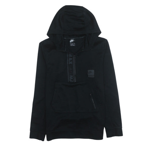 Nike Boys Black XL Air Max 1/4 Zip Hooded Pullover Sweatshirt