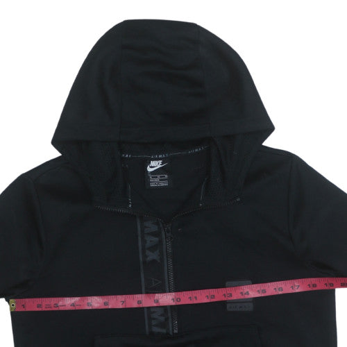 Nike Boys Black XL Air Max 1/4 Zip Hooded Pullover Sweatshirt