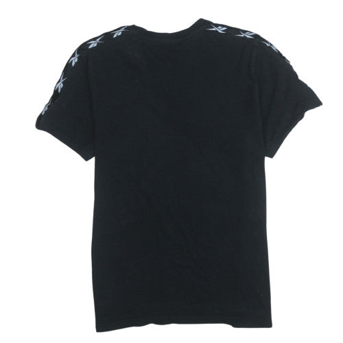 Reebok Men’s Black Cotton Crew Neck Sports T-Shirt Size M