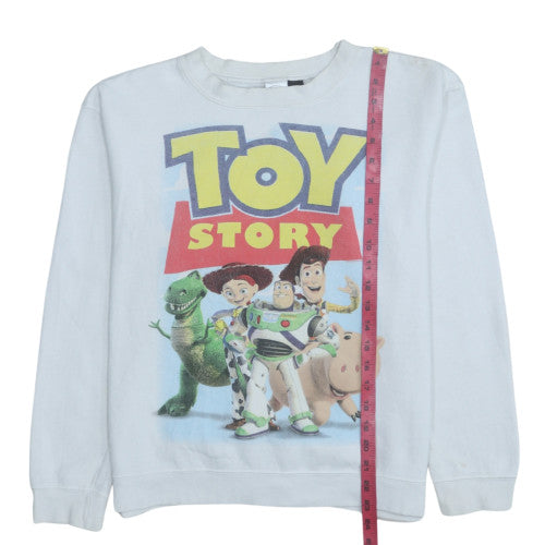 Disney Toy Story White Graphic Pullover Sweatshirt Teens S