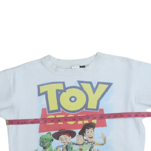 Disney Toy Story White Graphic Pullover Sweatshirt Teens S