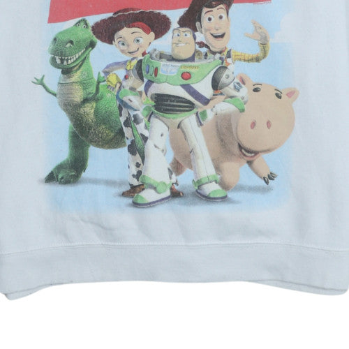 Disney Toy Story White Graphic Pullover Sweatshirt Teens S