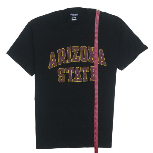 Champion Men's Black Arizona State Graphic Cotton T-Shirt Size L