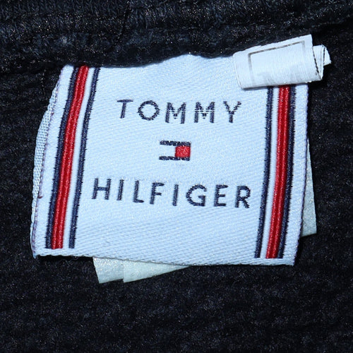 Tommy Hilfiger Men's Black Embroidered Pullover Hoodie M