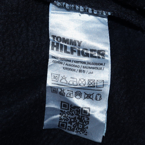 Tommy Hilfiger Men's Black Embroidered Pullover Hoodie M