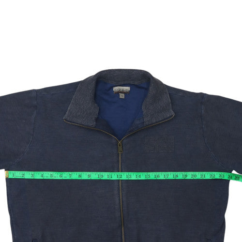 Napapijri Mens Blue 2XL Cotton Full Zip Track Jacket