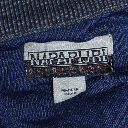 Napapijri Mens Blue 2XL Cotton Full Zip Track Jacket