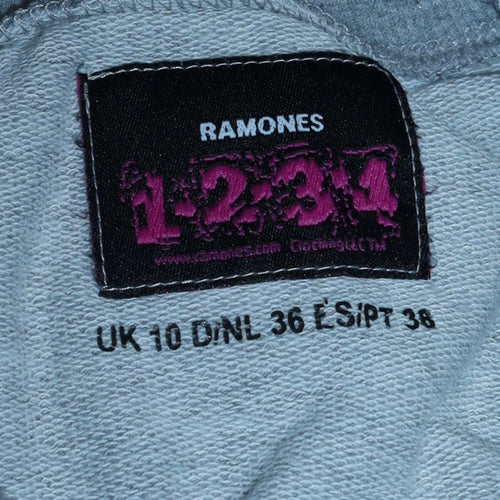 Atmosphere Womens Grey Ramones Sweatshirt UK 10 Crew Neck Pullover